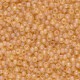 Miyuki rocailles Perlen 11/0 - Matted transparent light topaz ab 11-132FR
